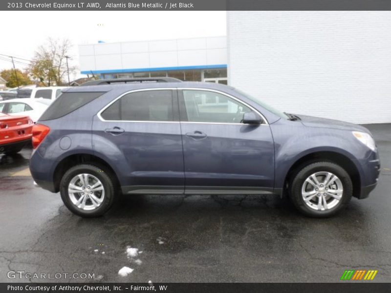 Atlantis Blue Metallic / Jet Black 2013 Chevrolet Equinox LT AWD