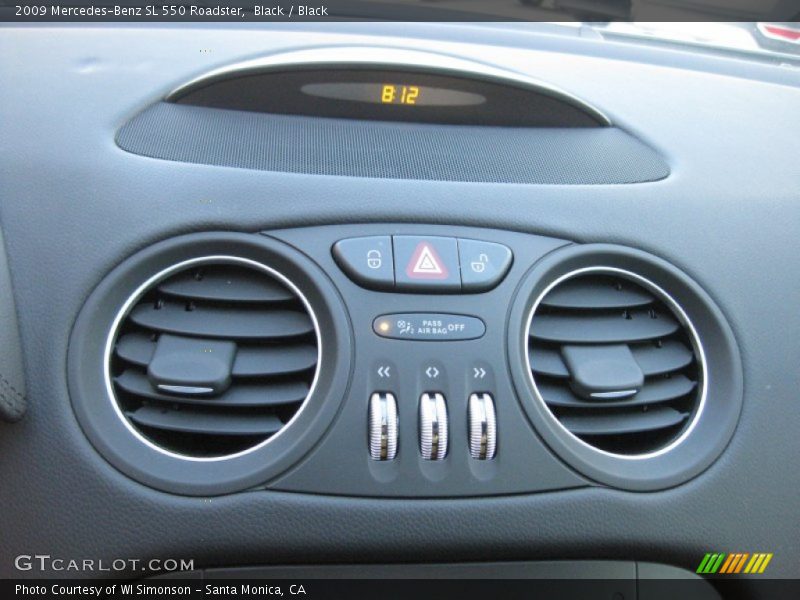Controls of 2009 SL 550 Roadster
