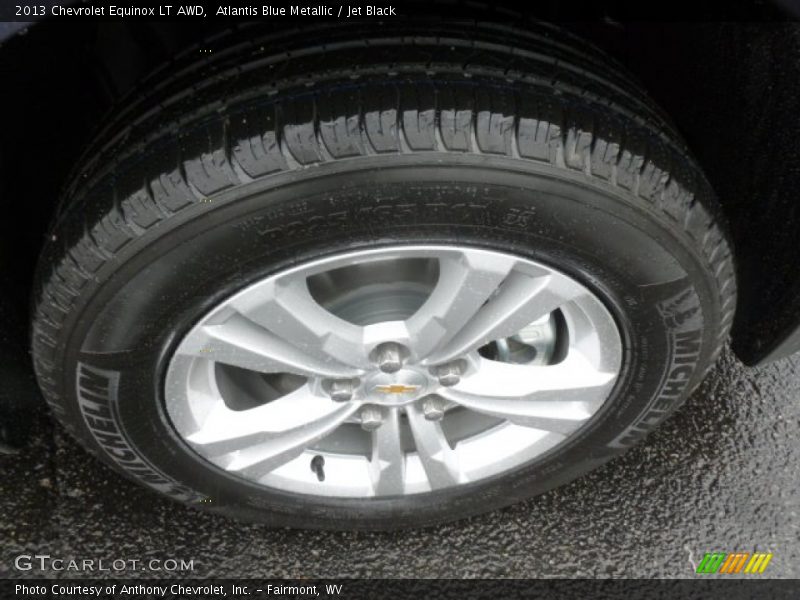Atlantis Blue Metallic / Jet Black 2013 Chevrolet Equinox LT AWD