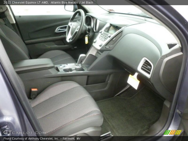 Atlantis Blue Metallic / Jet Black 2013 Chevrolet Equinox LT AWD
