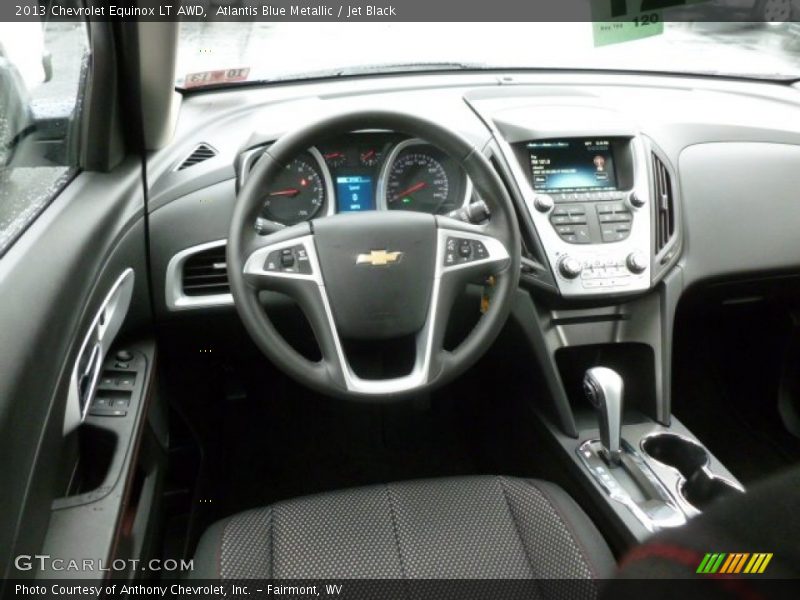 Atlantis Blue Metallic / Jet Black 2013 Chevrolet Equinox LT AWD