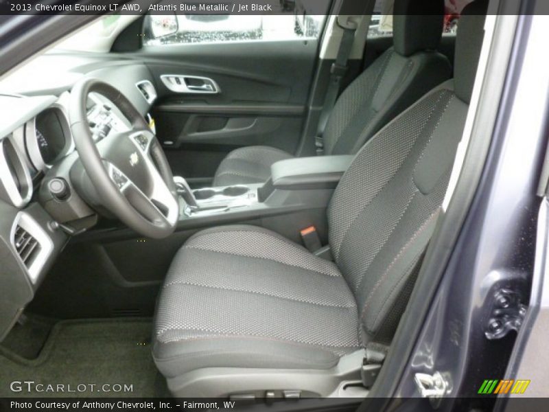 Atlantis Blue Metallic / Jet Black 2013 Chevrolet Equinox LT AWD