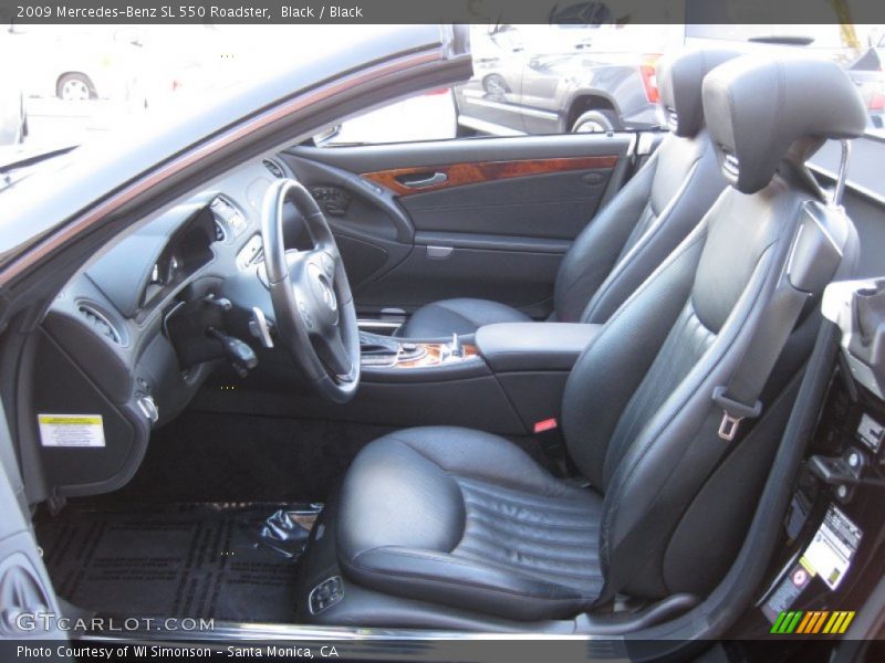  2009 SL 550 Roadster Black Interior