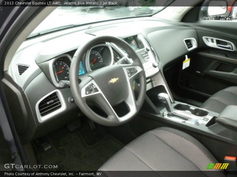 Atlantis Blue Metallic / Jet Black 2013 Chevrolet Equinox LT AWD