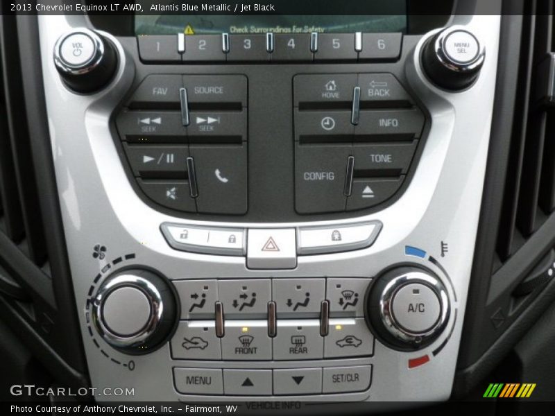 Atlantis Blue Metallic / Jet Black 2013 Chevrolet Equinox LT AWD