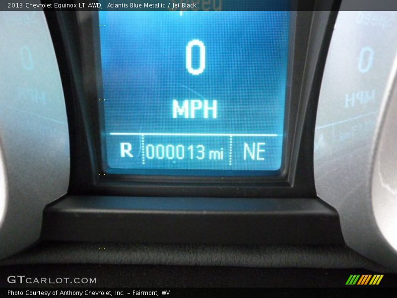 Atlantis Blue Metallic / Jet Black 2013 Chevrolet Equinox LT AWD
