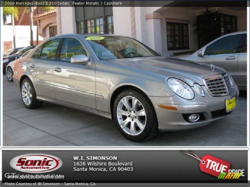 Pewter Metallic / Cashmere 2009 Mercedes-Benz E 350 Sedan