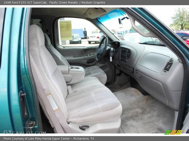 Pacific Green Metallic / Medium Graphite 1998 Ford F150 XLT SuperCab