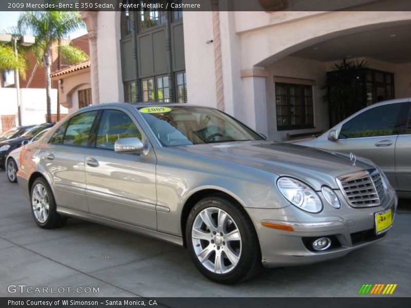 Pewter Metallic / Cashmere 2009 Mercedes-Benz E 350 Sedan