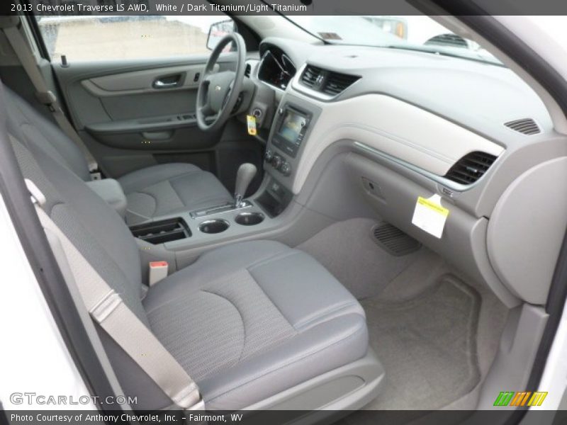 White / Dark Titanium/Light Titanium 2013 Chevrolet Traverse LS AWD