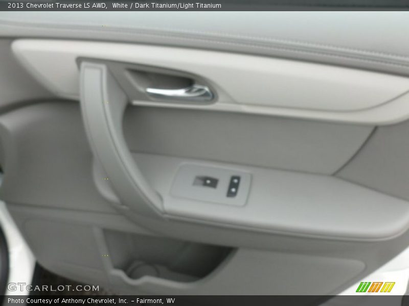 White / Dark Titanium/Light Titanium 2013 Chevrolet Traverse LS AWD