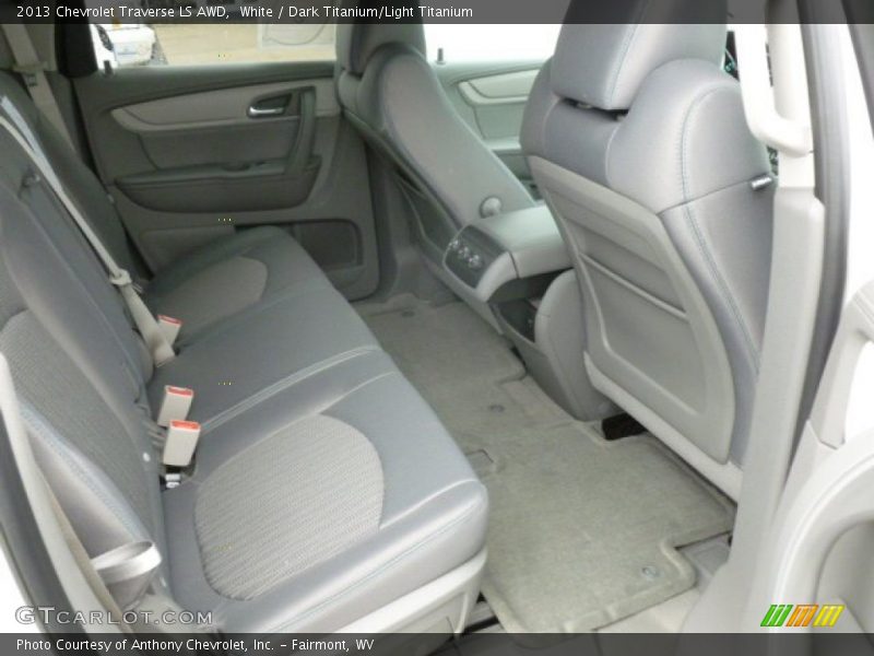 White / Dark Titanium/Light Titanium 2013 Chevrolet Traverse LS AWD