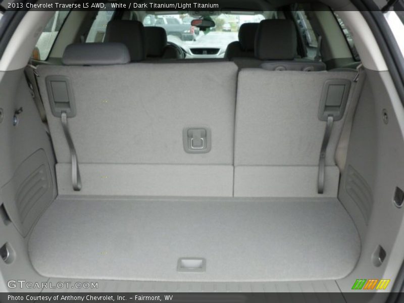 White / Dark Titanium/Light Titanium 2013 Chevrolet Traverse LS AWD