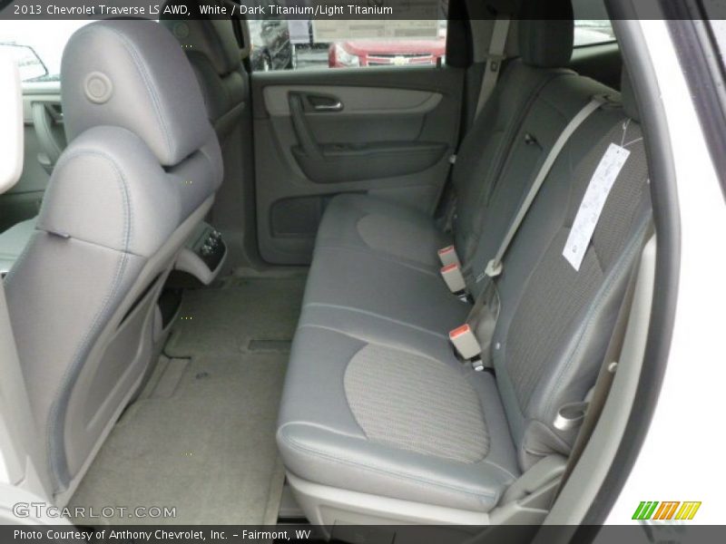 White / Dark Titanium/Light Titanium 2013 Chevrolet Traverse LS AWD