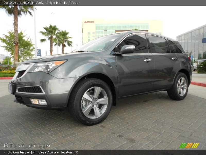 Grigio Metallic / Taupe 2012 Acura MDX SH-AWD