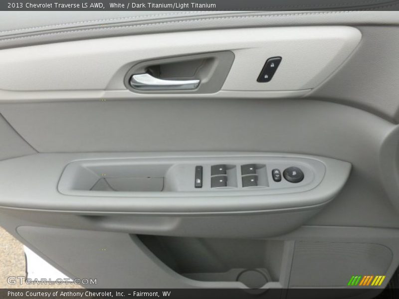 White / Dark Titanium/Light Titanium 2013 Chevrolet Traverse LS AWD