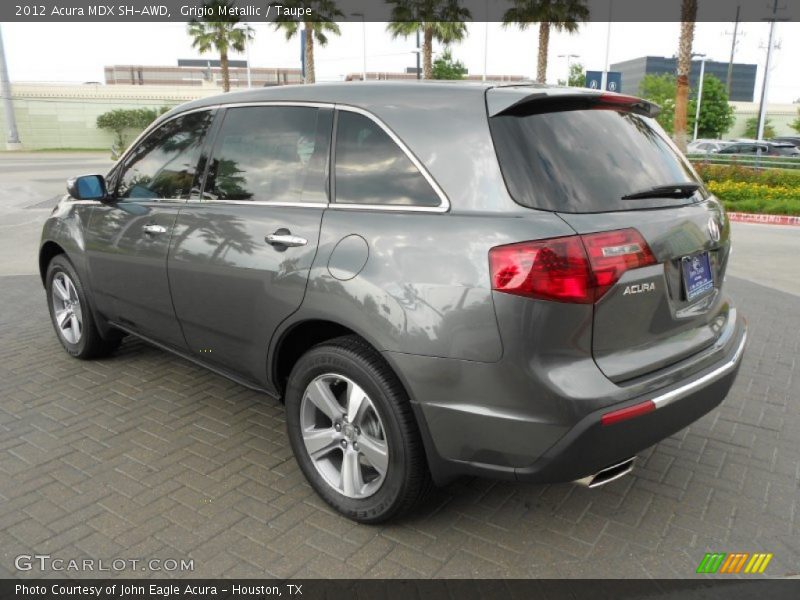 Grigio Metallic / Taupe 2012 Acura MDX SH-AWD