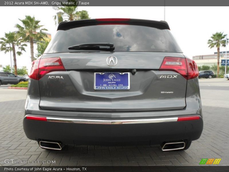 Grigio Metallic / Taupe 2012 Acura MDX SH-AWD