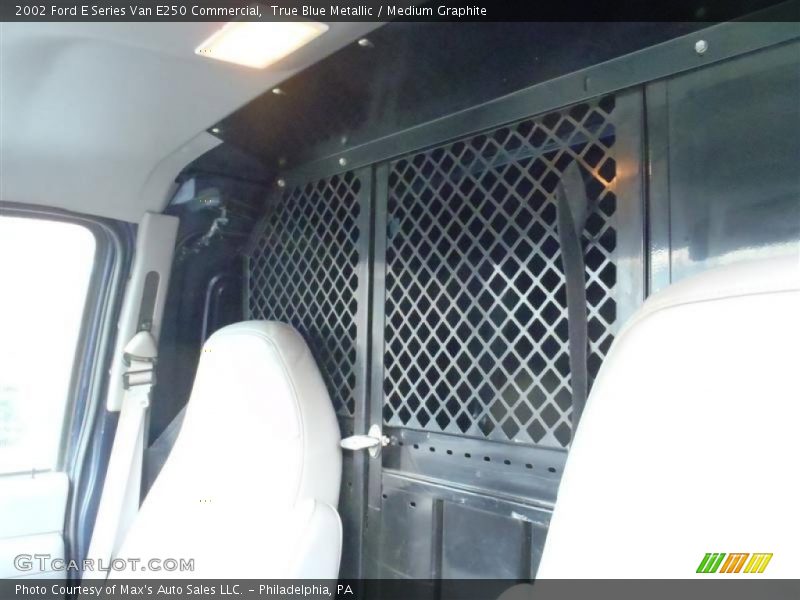 True Blue Metallic / Medium Graphite 2002 Ford E Series Van E250 Commercial