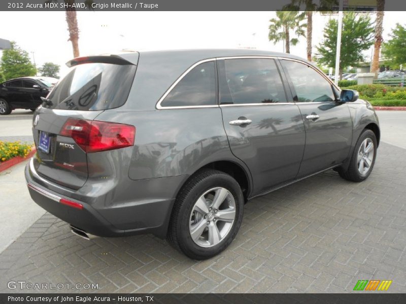 Grigio Metallic / Taupe 2012 Acura MDX SH-AWD
