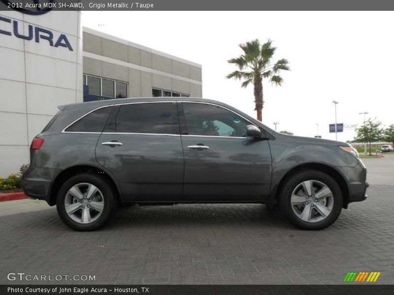 Grigio Metallic / Taupe 2012 Acura MDX SH-AWD