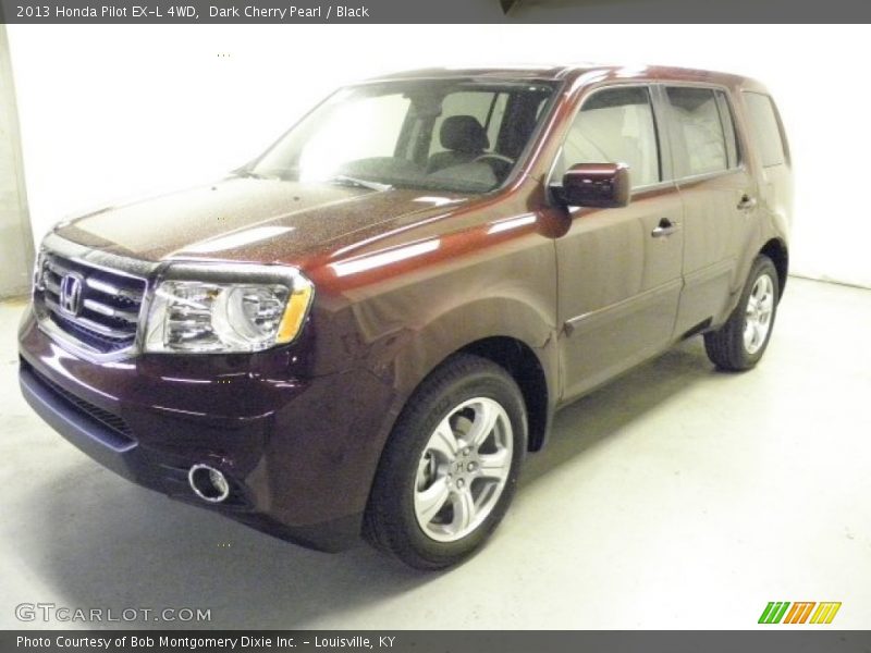 Dark Cherry Pearl / Black 2013 Honda Pilot EX-L 4WD