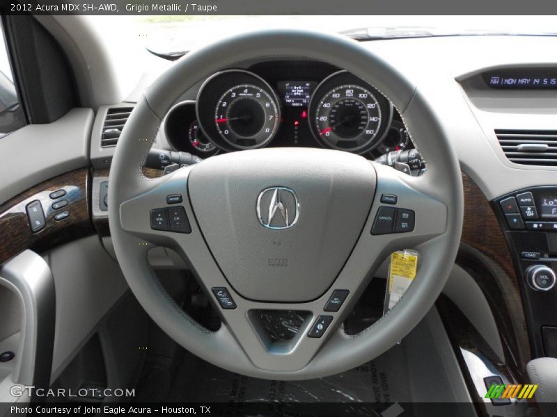 Grigio Metallic / Taupe 2012 Acura MDX SH-AWD