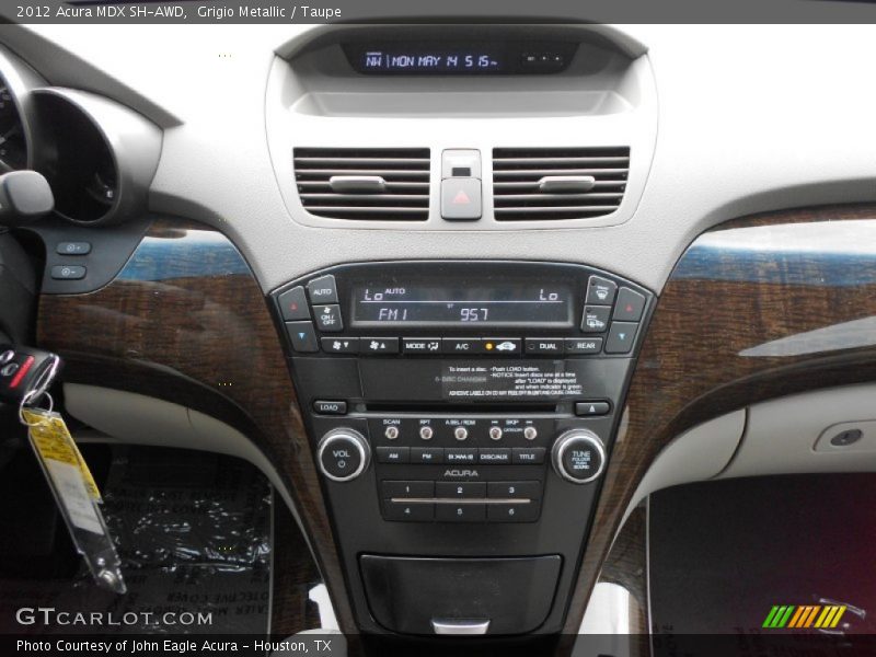 Grigio Metallic / Taupe 2012 Acura MDX SH-AWD
