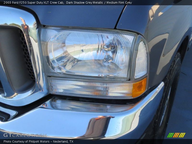 Dark Shadow Grey Metallic / Medium Flint Grey 2003 Ford F250 Super Duty XLT Crew Cab
