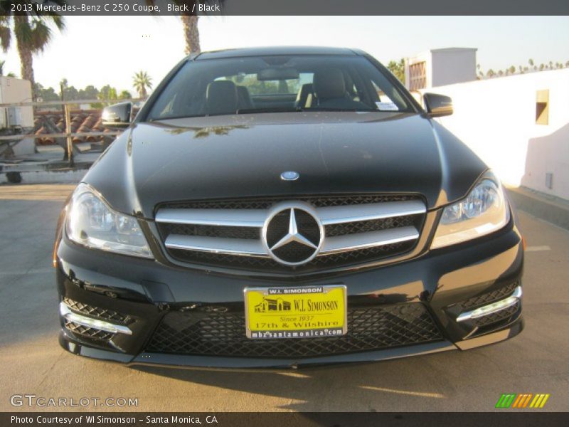 Black / Black 2013 Mercedes-Benz C 250 Coupe