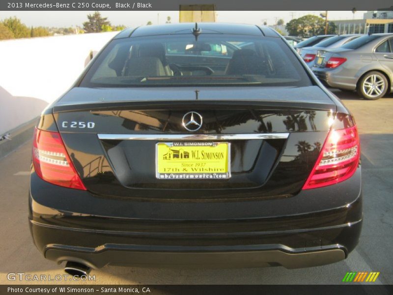 Black / Black 2013 Mercedes-Benz C 250 Coupe