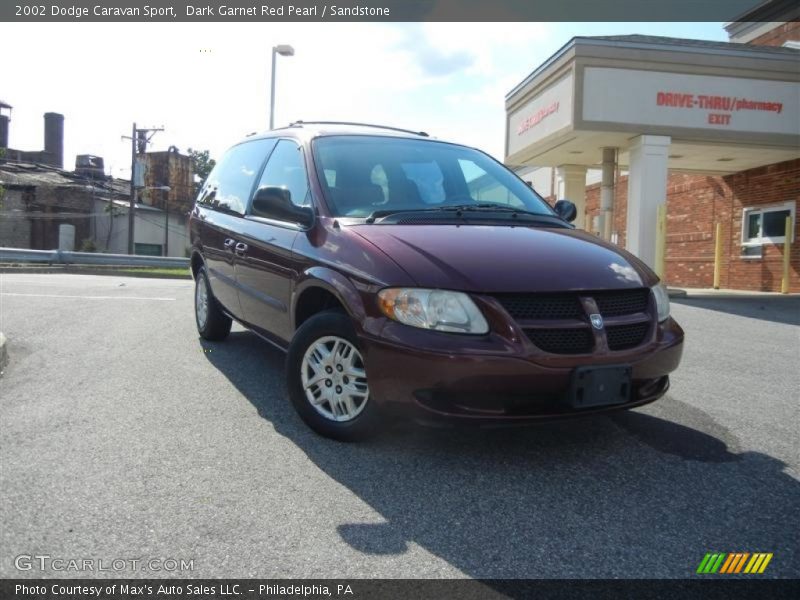 Dark Garnet Red Pearl / Sandstone 2002 Dodge Caravan Sport