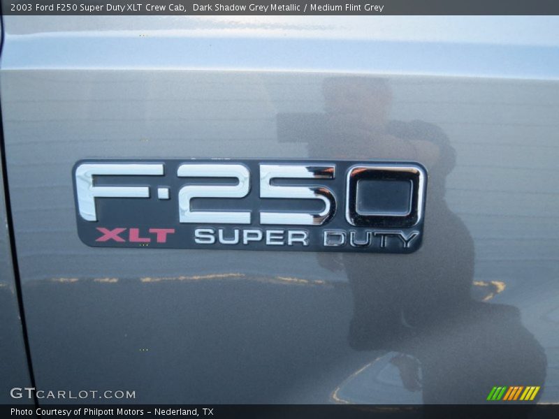 Dark Shadow Grey Metallic / Medium Flint Grey 2003 Ford F250 Super Duty XLT Crew Cab