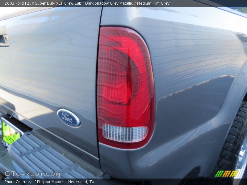 Dark Shadow Grey Metallic / Medium Flint Grey 2003 Ford F250 Super Duty XLT Crew Cab