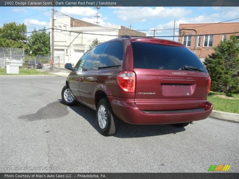 Dark Garnet Red Pearl / Sandstone 2002 Dodge Caravan Sport