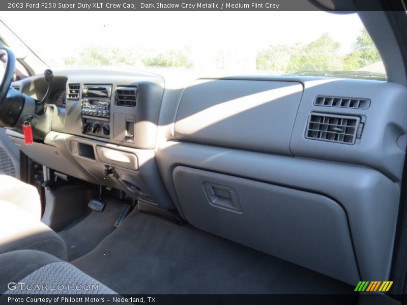 Dark Shadow Grey Metallic / Medium Flint Grey 2003 Ford F250 Super Duty XLT Crew Cab