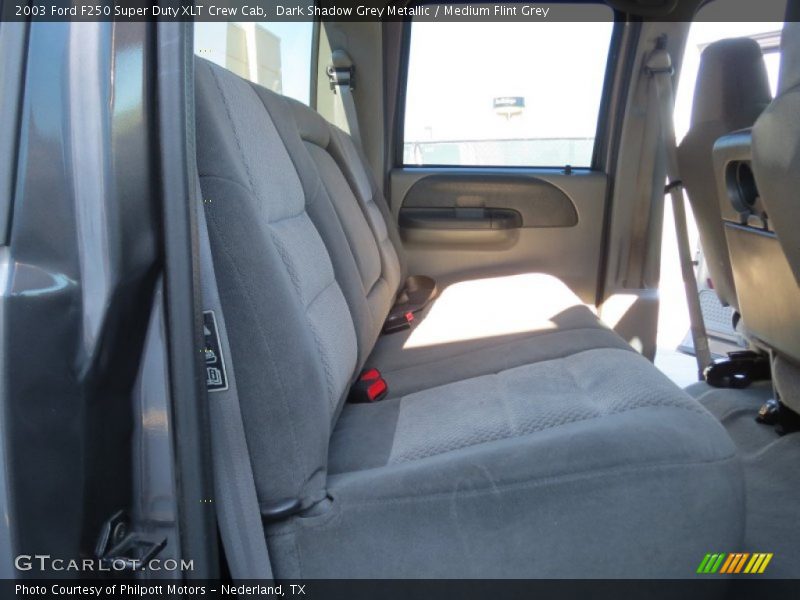Dark Shadow Grey Metallic / Medium Flint Grey 2003 Ford F250 Super Duty XLT Crew Cab
