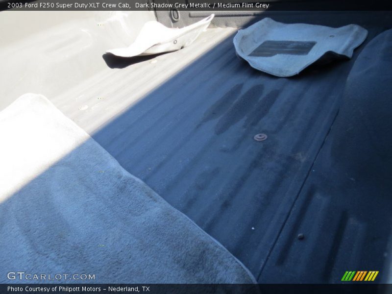 Dark Shadow Grey Metallic / Medium Flint Grey 2003 Ford F250 Super Duty XLT Crew Cab
