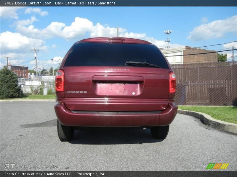 Dark Garnet Red Pearl / Sandstone 2002 Dodge Caravan Sport
