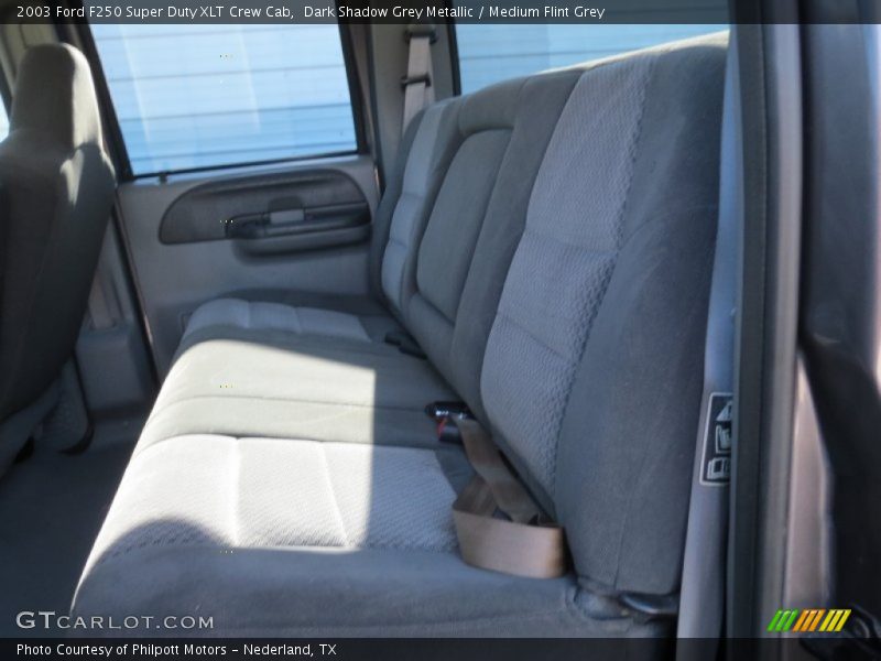 Dark Shadow Grey Metallic / Medium Flint Grey 2003 Ford F250 Super Duty XLT Crew Cab