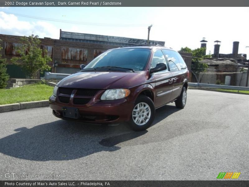 Dark Garnet Red Pearl / Sandstone 2002 Dodge Caravan Sport