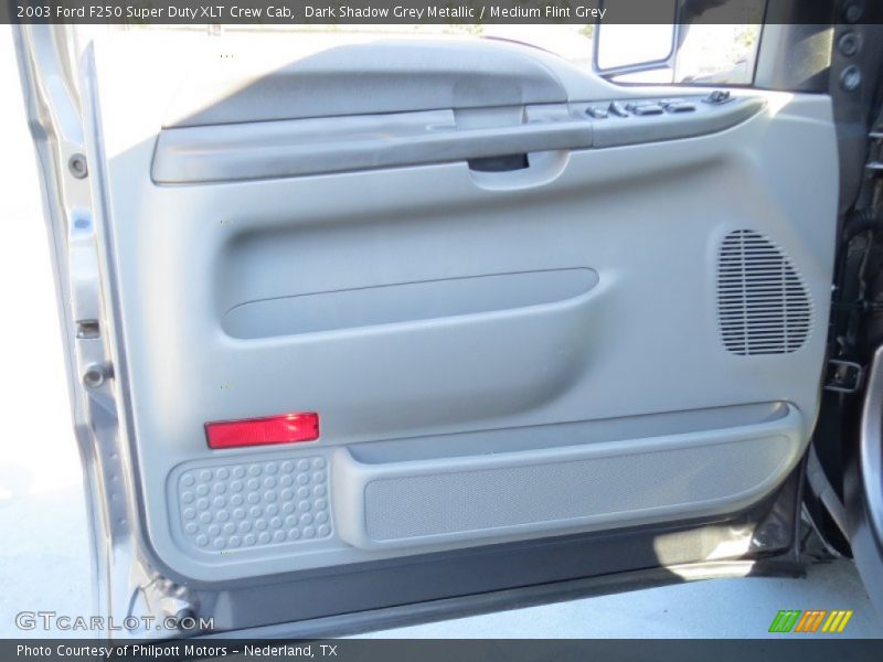 Dark Shadow Grey Metallic / Medium Flint Grey 2003 Ford F250 Super Duty XLT Crew Cab
