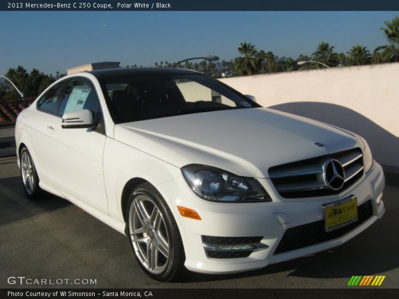 Polar White / Black 2013 Mercedes-Benz C 250 Coupe
