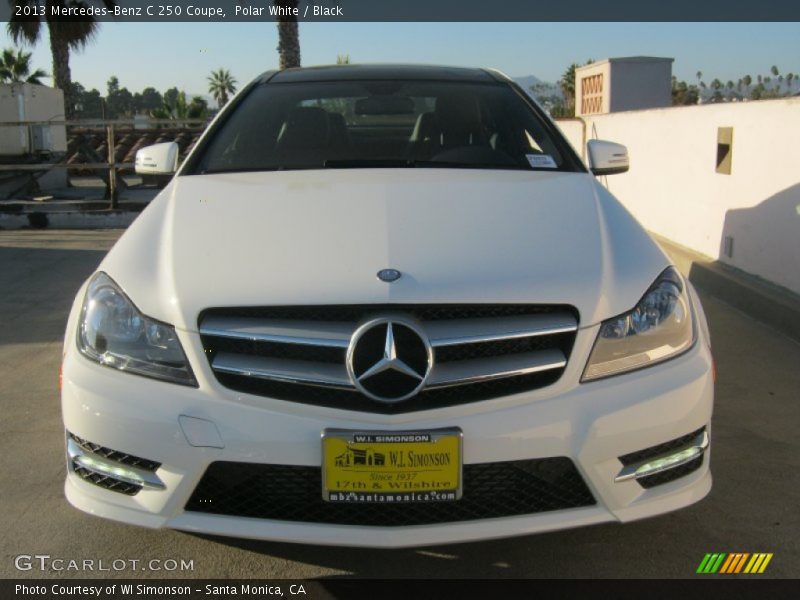 Polar White / Black 2013 Mercedes-Benz C 250 Coupe