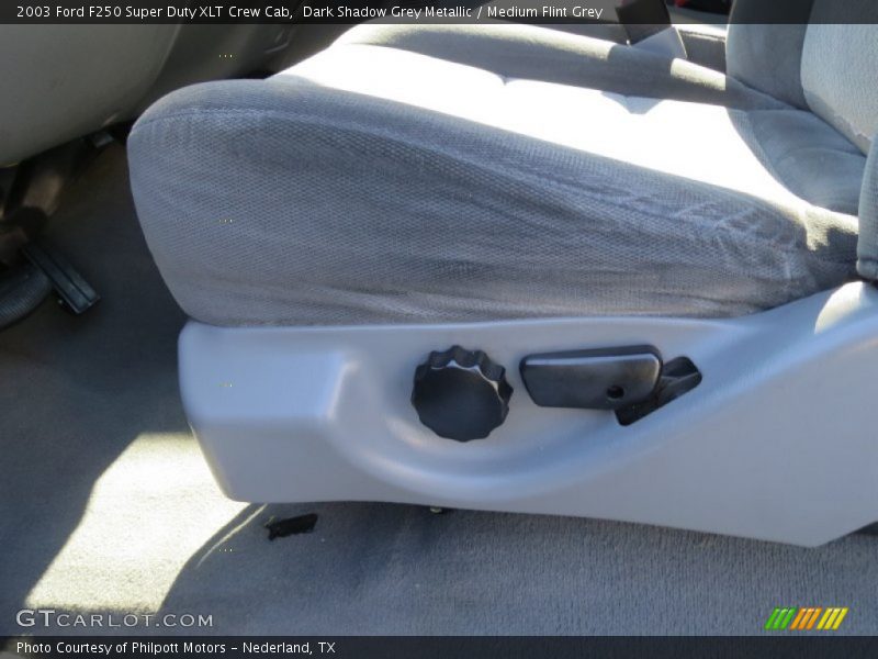 Dark Shadow Grey Metallic / Medium Flint Grey 2003 Ford F250 Super Duty XLT Crew Cab