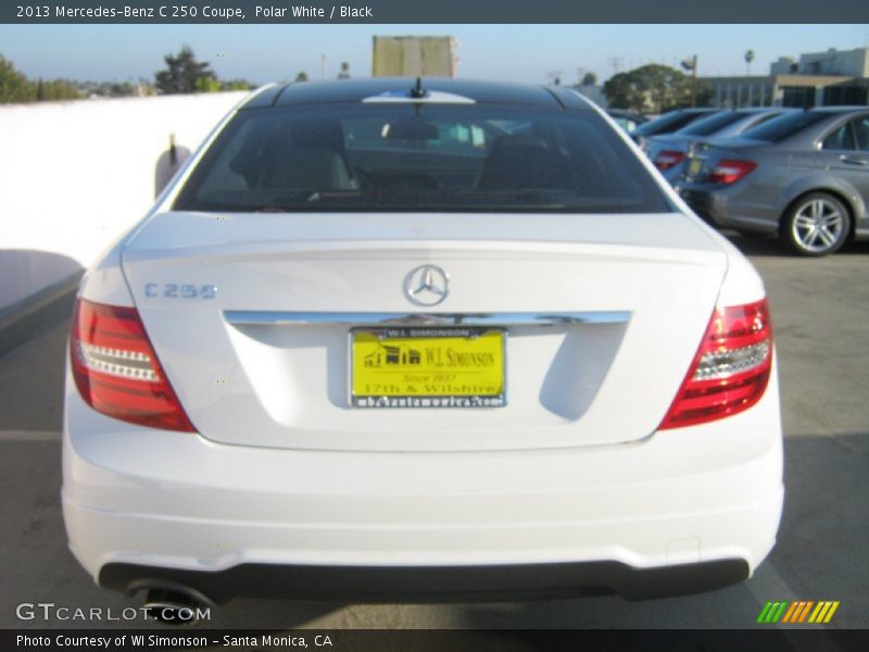 Polar White / Black 2013 Mercedes-Benz C 250 Coupe