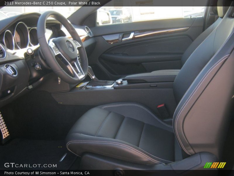Polar White / Black 2013 Mercedes-Benz C 250 Coupe