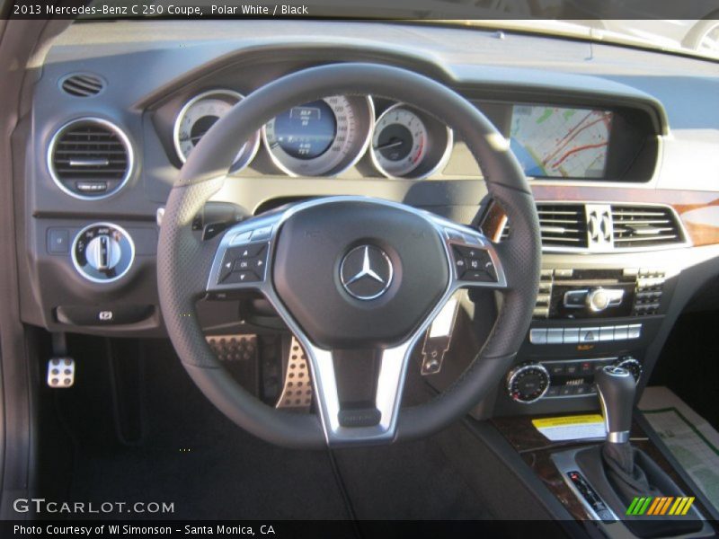 Polar White / Black 2013 Mercedes-Benz C 250 Coupe