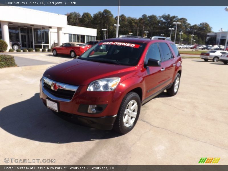 Red Jewel / Black 2008 Saturn Outlook XE