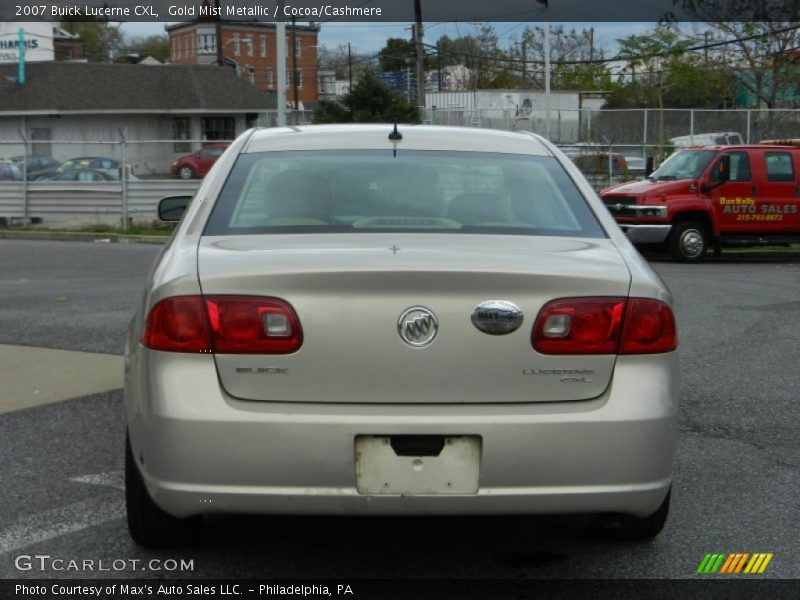 Gold Mist Metallic / Cocoa/Cashmere 2007 Buick Lucerne CXL